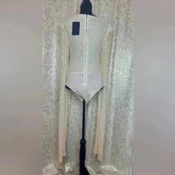 NWT pearled sequined body suit - Picture 3 of 3